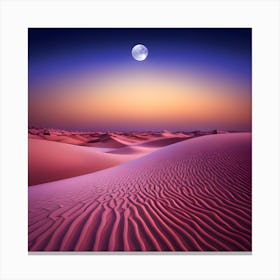 Sunset In The Desert 1 Canvas Print