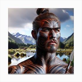 Artiphoria Hone Heke Maori Chie Canvas Print