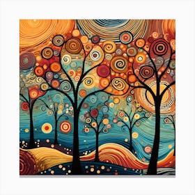 Trees In The Sky Canvas Print