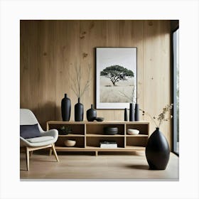 Modern Living Room 81 Canvas Print