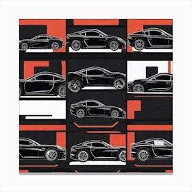 Sports Cars Canvas Print