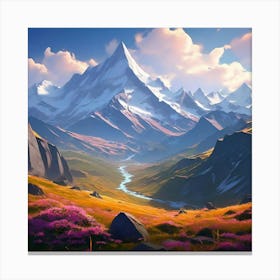 Caucasus Mountains Georgia Canvas Print