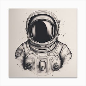 Astronaut print Canvas Print
