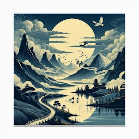 Asian Landscape Canvas Print