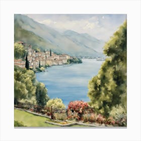 Italian Lake Canvas Print