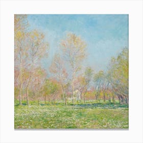 Claude Monet'S Spring Garden Canvas Print