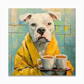 Pitbull Spa Day 12 Canvas Print