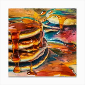 Pancakes With Syrup 3 Canvas Print