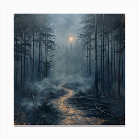 Dark Forest Canvas Print