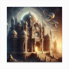 Ethereal Castle Canvas Print