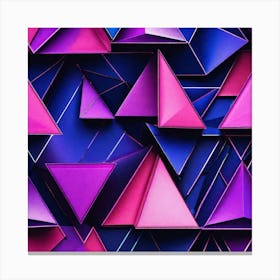 Abstract Triangles 2 Canvas Print