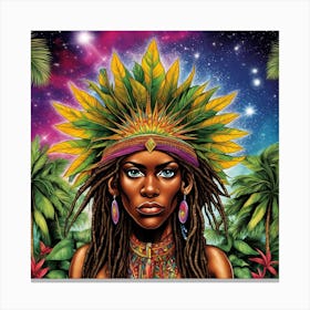 Afro-Caribbean Woman Canvas Print