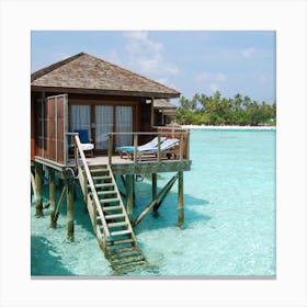 Maldives Resort Canvas Print