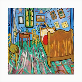 Bedroom By Van Gogh Canvas Print