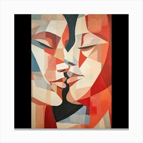 Couple Kiss Canvas Print