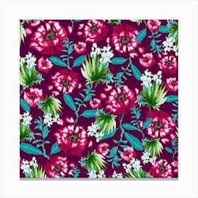 Floral Print Canvas Print