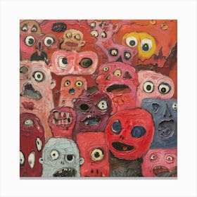 Monsters 3 Canvas Print