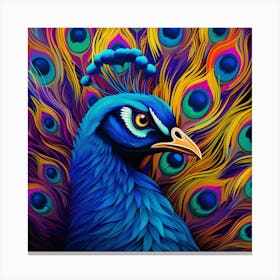 Peacock Painting 4 Canvas Print