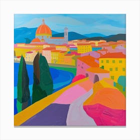 Abstract Travel Collection Florence Italy 2 Canvas Print