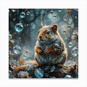 Squirrel's Silence Canvas Print