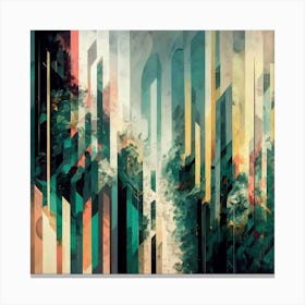 Abstract Cityscape Canvas Print