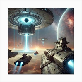 Black Hole Artillery Deployment Canvas Print