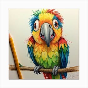 Parrot 51 Canvas Print