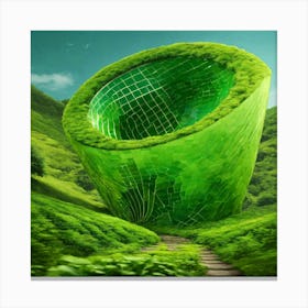Green Bowl Canvas Print