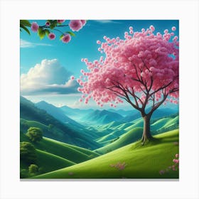 Cherry Blossom Tree Canvas Print