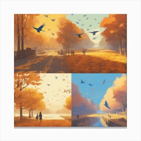 Autumn In Paris Canvas Print