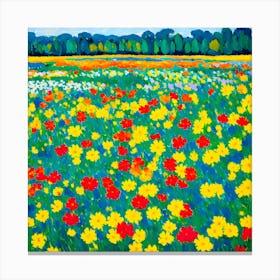 Field Of Flowers Canvas Print