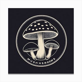 Mushroom Rooms Logo Canvas Print