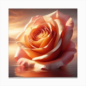 Sunset Rose 2 Canvas Print