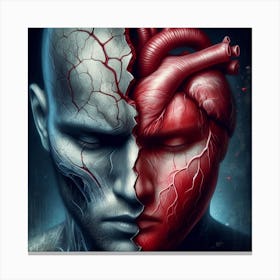 Head and Heart Canvas Print