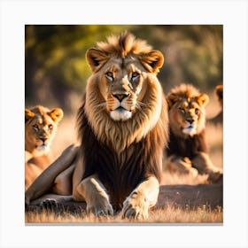 Pride of lion Canvas Print