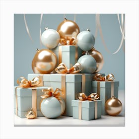 Elegant Christmas Gift Boxes Series005 Canvas Print