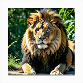 Lion photo 4 Canvas Print