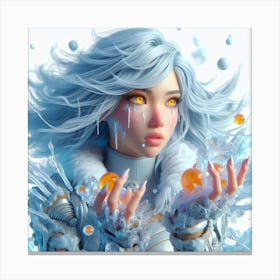 Ice Girl 2 Canvas Print