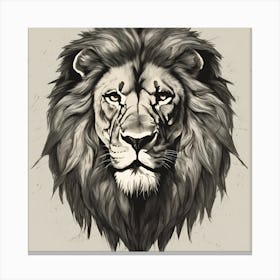 Lion Head Canvas Print