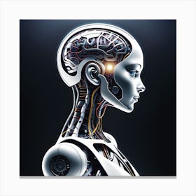 Cyborg Woman 61 Canvas Print