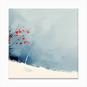 Snowy Trees Canvas Print