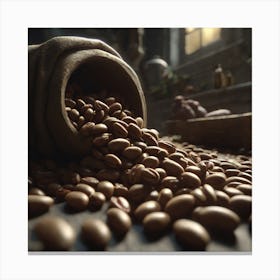 Coffee Beans 375 Canvas Print