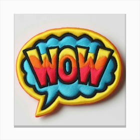 Wow sign Canvas Print
