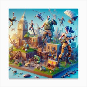 Fornite V1 Canvas Print