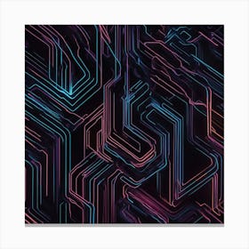 Circuit Board Background Canvas Print