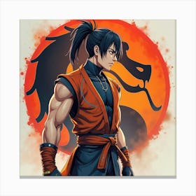 Mortal Kombat Ninja Fighter Concept Art (55) Canvas Print