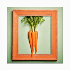 Carrots In A Frame 43 Canvas Print