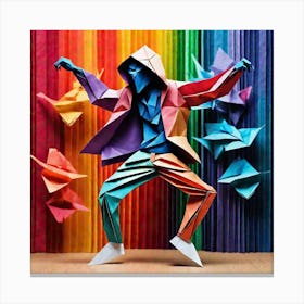 Origami Dancer 98 Canvas Print