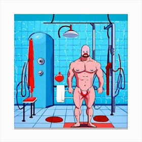 Gym Series - Tom Ghost Canvas Print