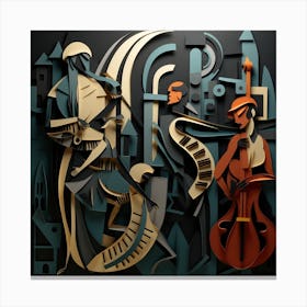 Jazz Musicians 17 Canvas Print